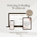 Guided Grief Journal: Healing After Loss Workbook (Printable PDF, 48 Pages