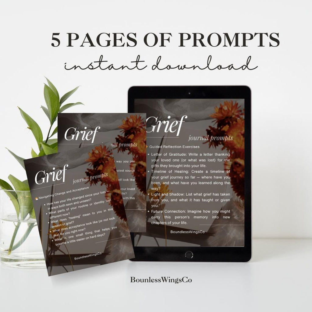 Grief Journal Prompts | Guided Grief Workbook